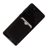 Black VT Real Leather Mobile Card Case Safe Wallet