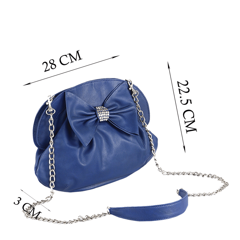 Blue designer crossbody bag hotsell